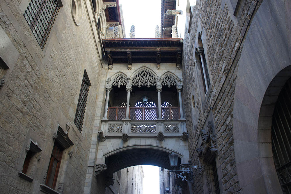 Historia arquitectónica El Barrio Gótico de Barcelona